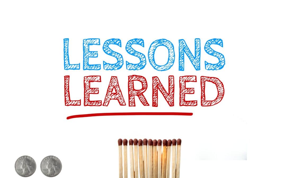 lessons learned, matches and quarters